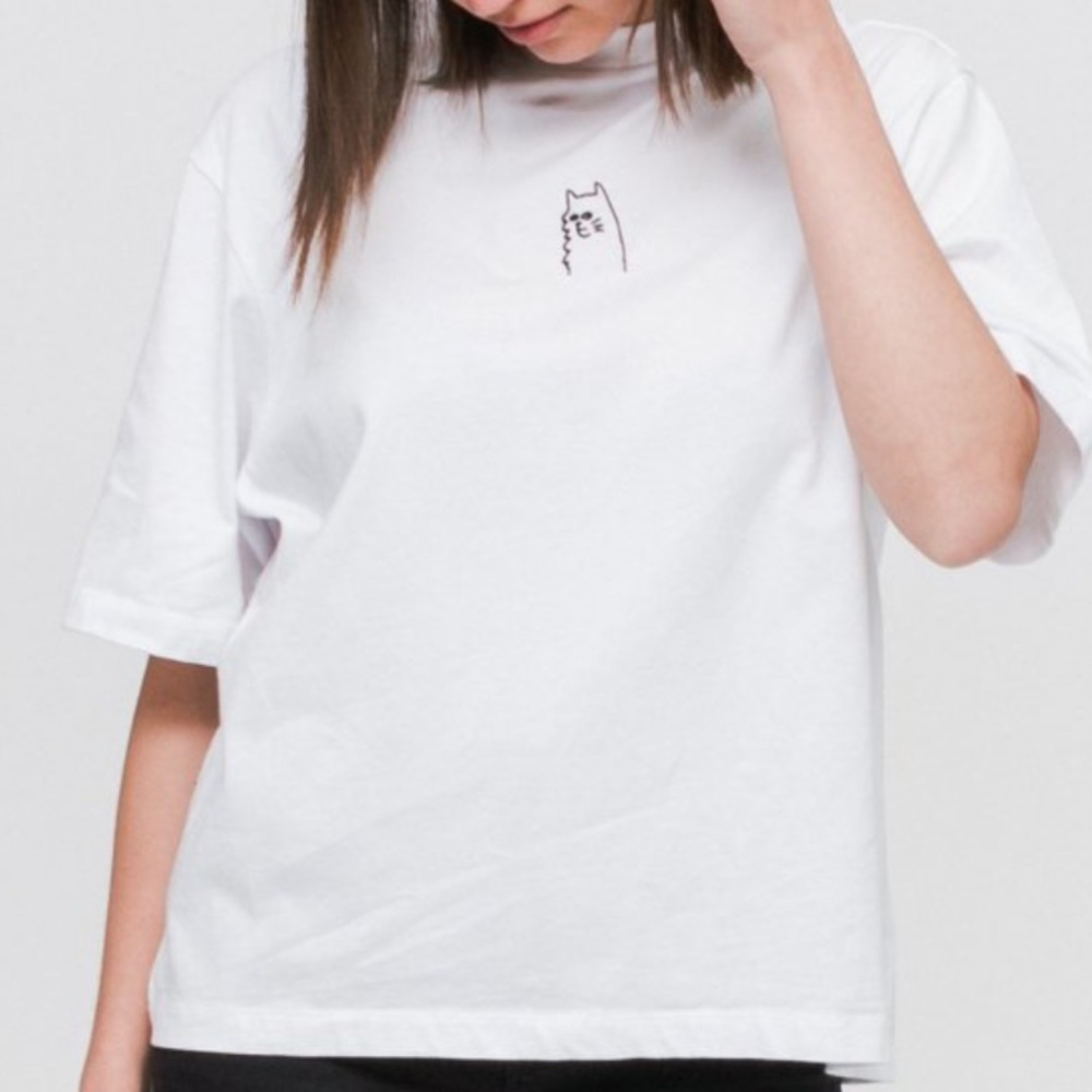 Lazy Oaf - I prefer cats to humans - cat tee shirt